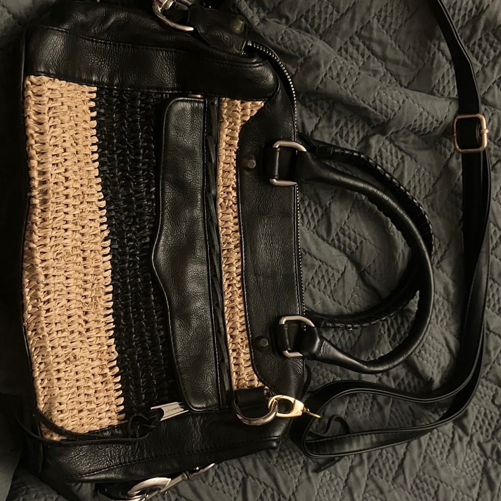 Rebecca Minkoff Black and Tan Satchel